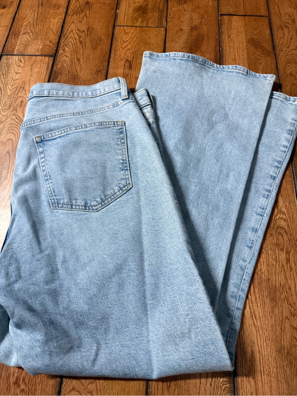 GAP Light Blue High-Rise Wide-Leg Jeans